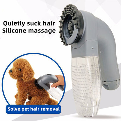 The Ultimate Pet Massager and Hair remover with Vacuum cleaner